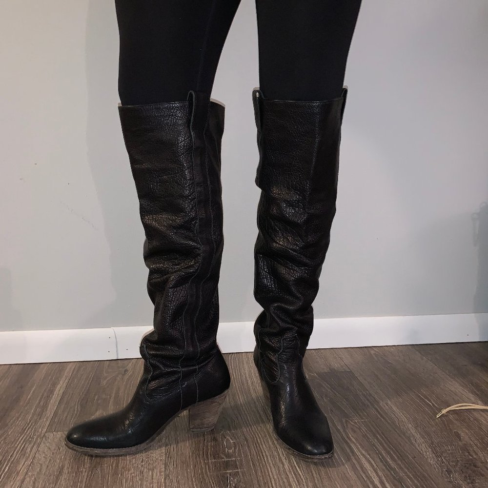 Frye OTK Black Boots - Size 7.5
